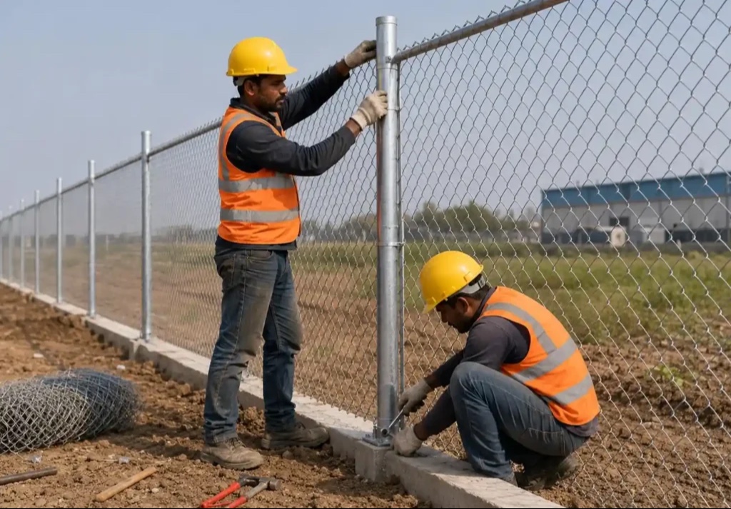 Premium Chain Link Fencing and Heavy-Duty Gate Installation Services in Delhi NCR