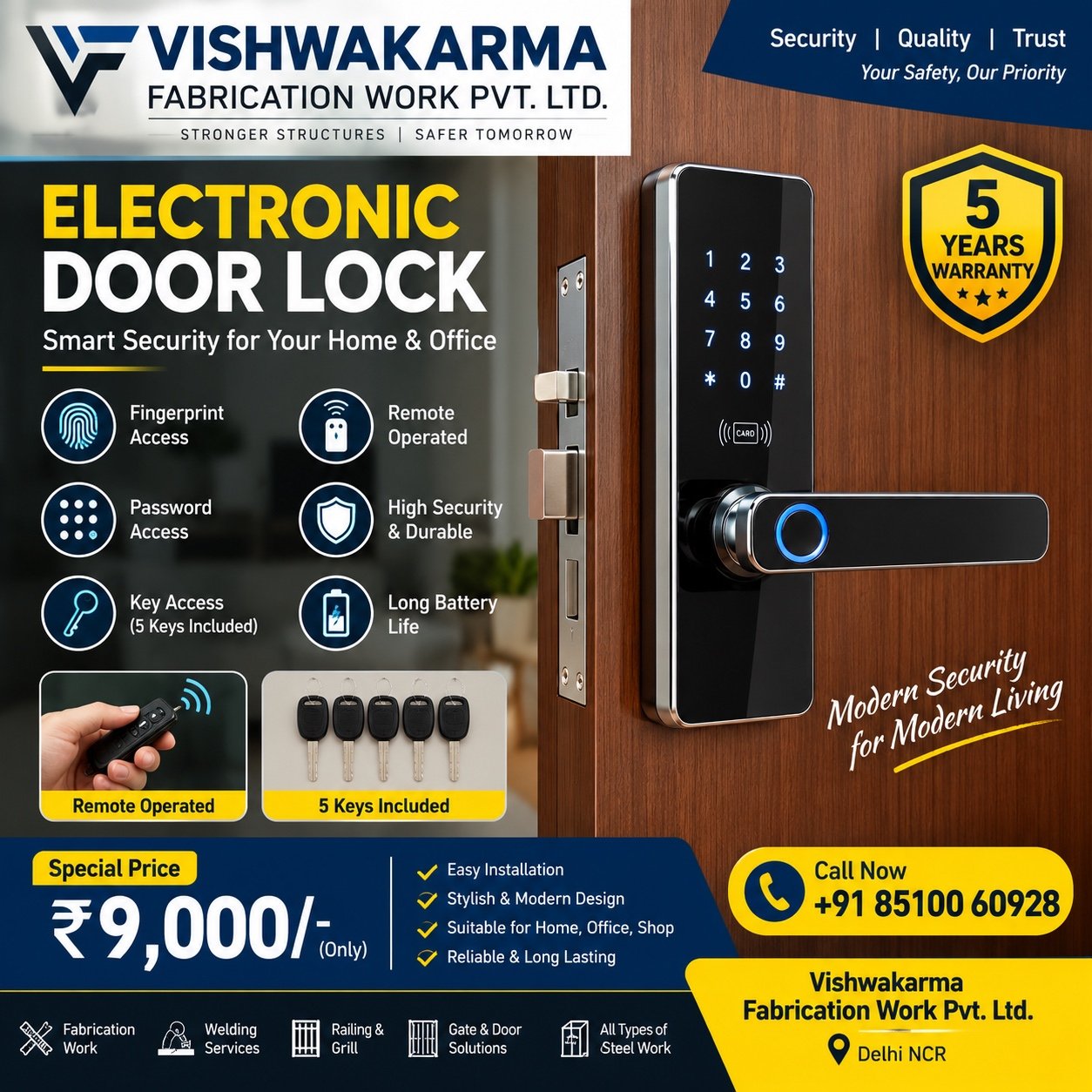 Expert Door Lock Installation, Repair & Smart Lock Services for Enhanced Home & Office Security