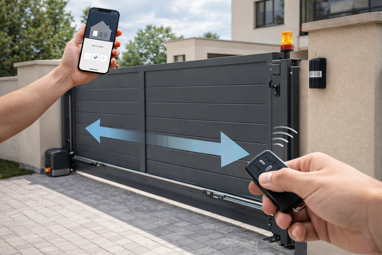 Automatic Gate Automation with Remote Control | Smart Gate Installation Noida