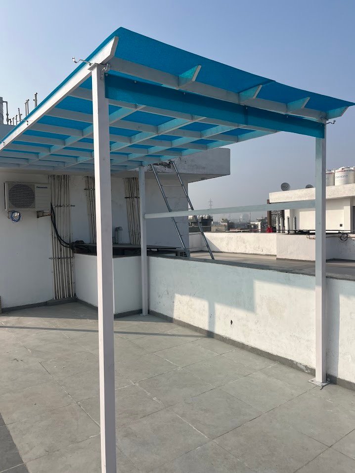 Rooftop Tin Shed Fabrication in Delhi NCR – Terrace Steel Shed