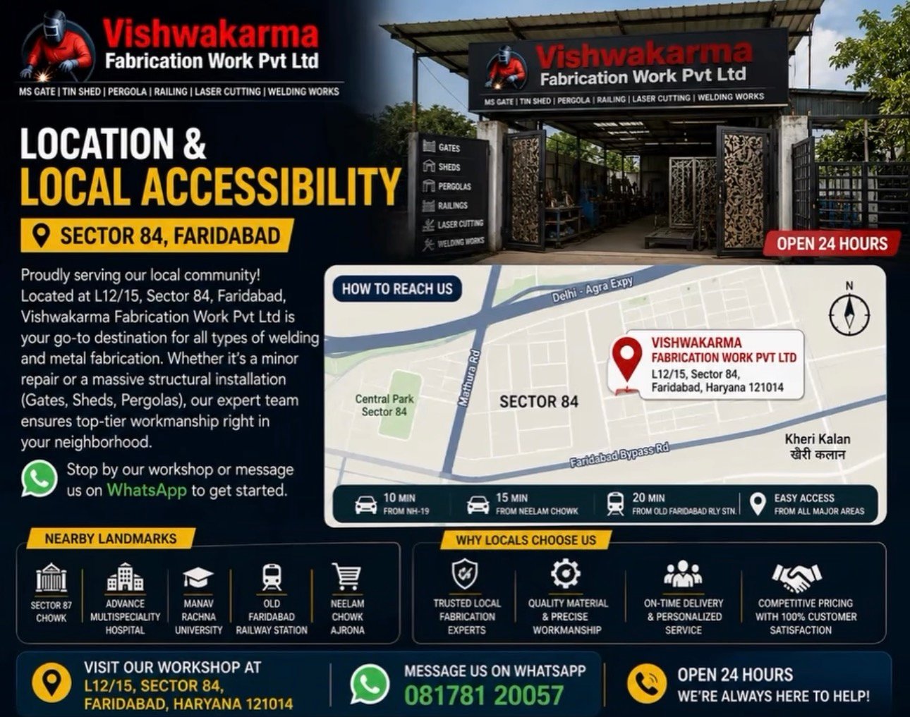 Best Welding Services in Faridabad | Vishwakarma Fabrication Work Pvt Ltd