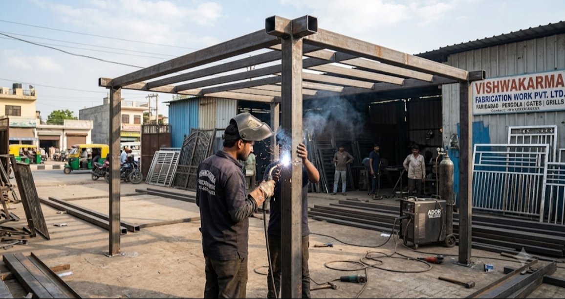 Best Pergola Fabrication Work in Faridabad | Custom Metal & Wooden Pergola Design